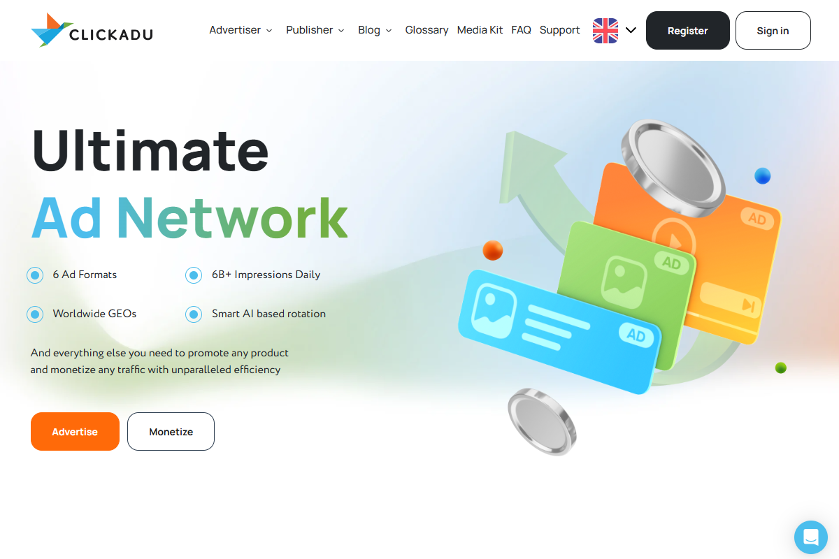 ClickAdu logo