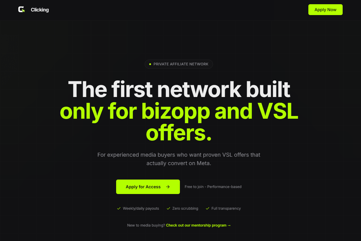Clicking logo