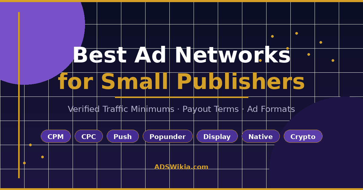List of top 10 Best Ad Networks for Small Publishers advertising networks list
